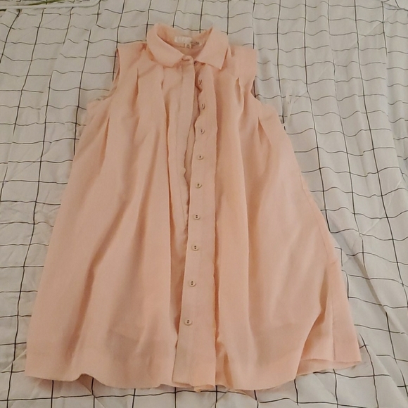 JOA cotton sleeveless shirt dress - Picture 3 of 8